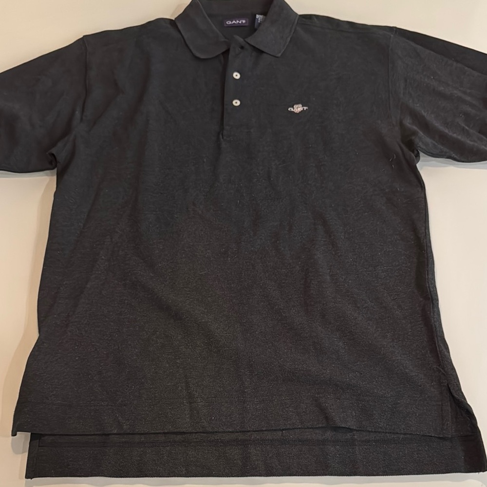 GANT Men's Heather Grey Polo Shirt - size L